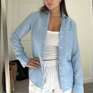 Banana Republic Sky Blue Collared Shirt